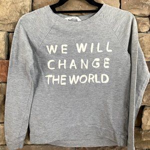 H&M girls gray sweatshirt